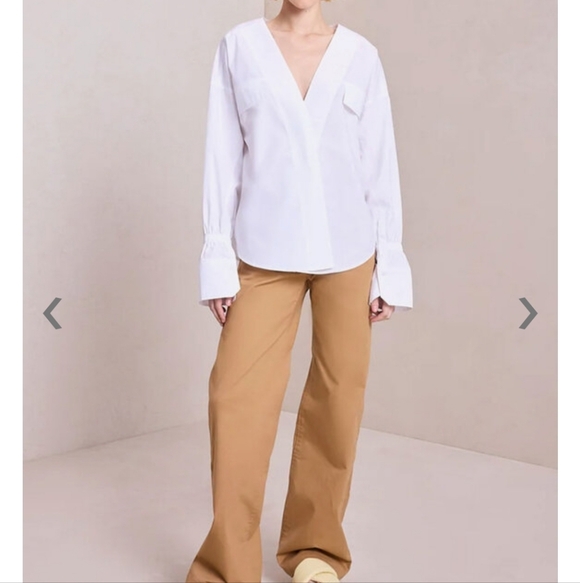 A.L.C. White Colette Top Size 4 - Picture 3 of 16